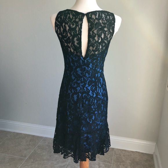 Jasmine Dress Size 6 Black Lace Overlay Sleeveless - Picture 3 of 6